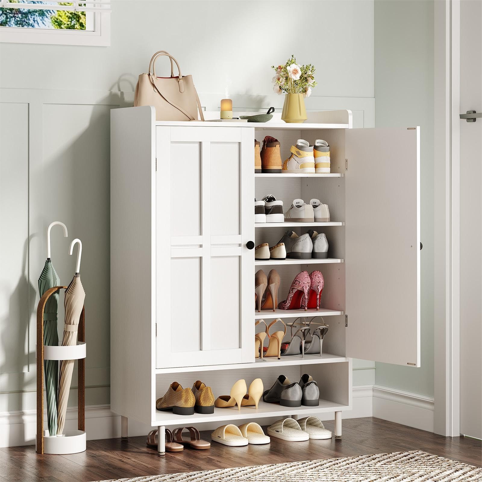 Cabinet Hinge Overlay - Scarpiera a 6 livelli, mobiletto porta