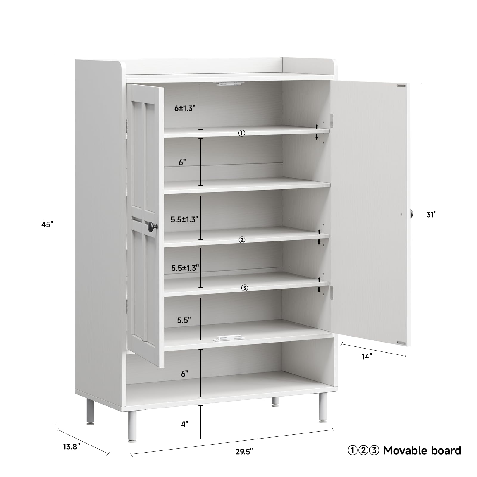 Scarpiera a 6 livelli, mobilet - Cabinet Hinge Overlay recensione e prezzo